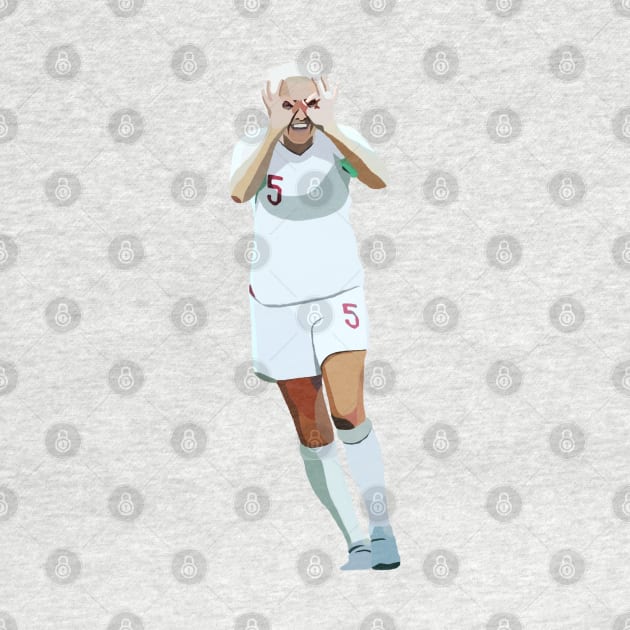 England Captain Steph Houghton MBE by Webbed Toe Design's